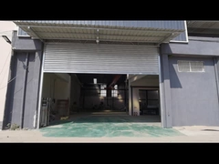 0.8mm ضخامت Slat استاندارد درب الکتریکی فولادی بیرونی شاتر درب های صنعتی رول